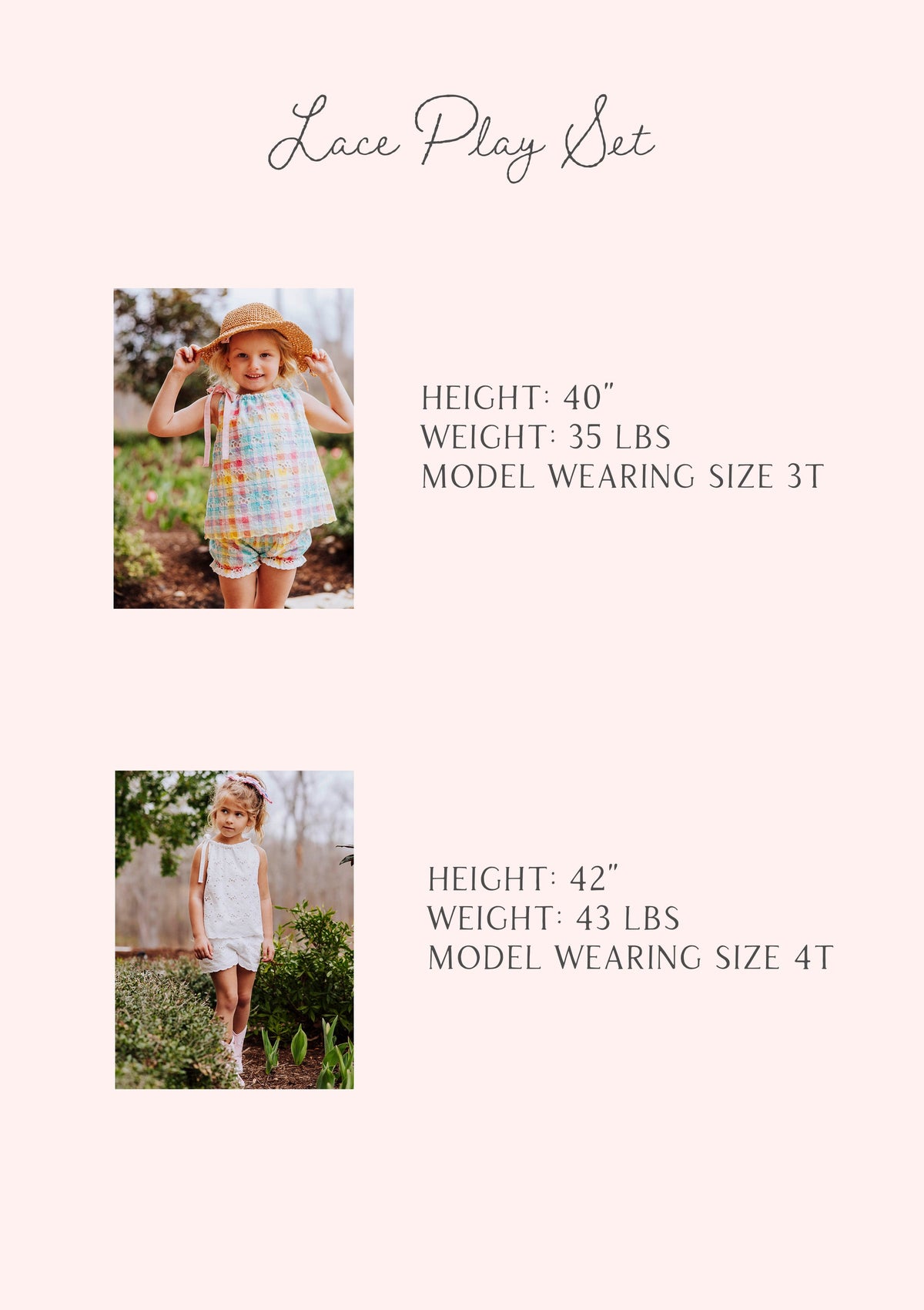 Lace Play Set - White Eyelet Lace